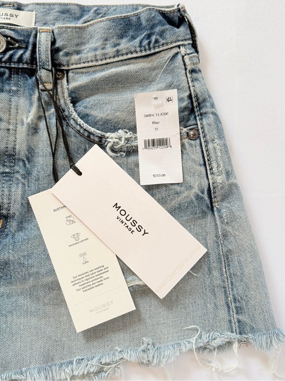 MOUSSY Distressed Denim Shorts - Picture 2 of 9